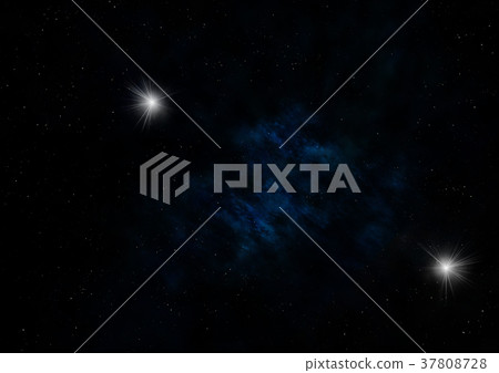 Star field in space and a nebulae Star field in space and a nebulae 37808728