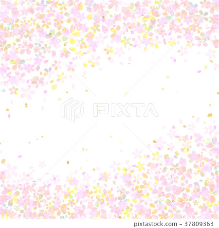 俏麗的櫻桃小花卉框架 俏麗的櫻桃小花卉框架 37809363