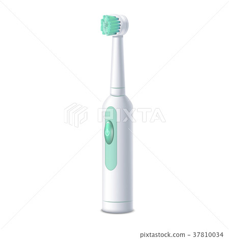 Realistic Detailed 3d Electric Toothbrush. Vector Realistic Detailed 3d Electric Toothbrush. Vector 37810034