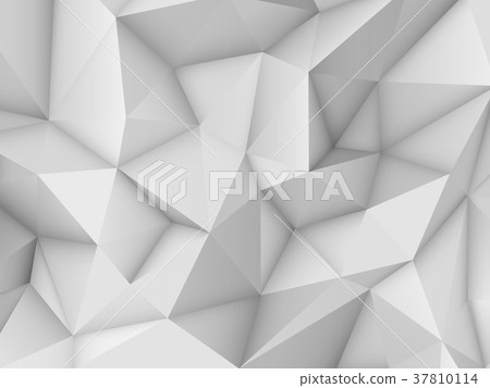 White Abstract Polygonal Background - Stock Illustration [37810114] - PIXTA