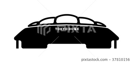 東京地標剪影圖（東京巨蛋） 37810156