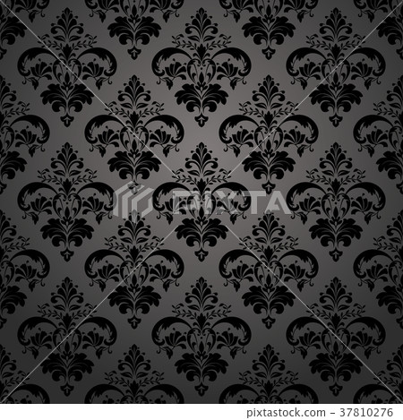 Floral pattern. Wallpaper baroque, damask.  37810276