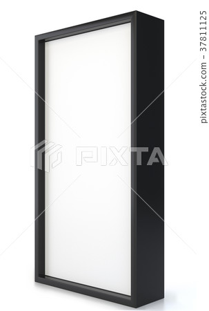 Blank advertising stand. Interactive information Blank advertising stand. Interactive information 37811125