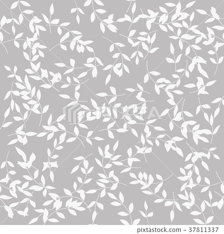 Seamless abstract floral pattern. Vector grey Seamless abstract floral pattern. Vector grey 37811337