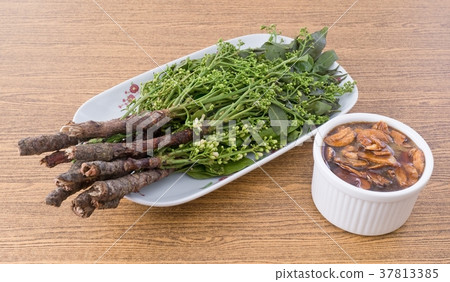 Boil Neem Leaves and Blossom with Sweet Sauce 37813385