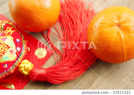 Chinese new year decoration orange fruit 37815181