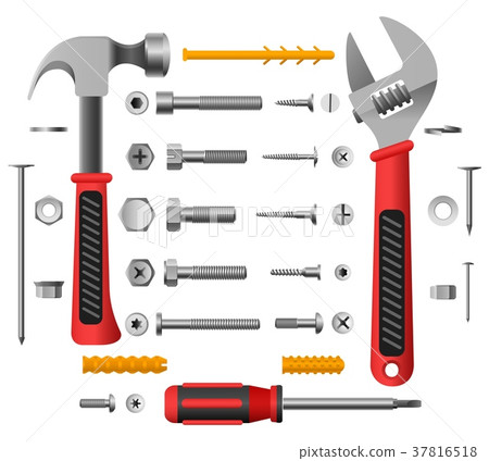 Screws, nuts and tools 37816518