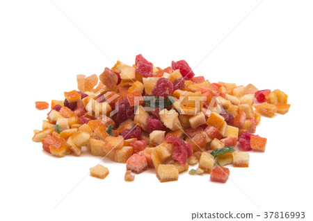 candied fruits isolated 37816993