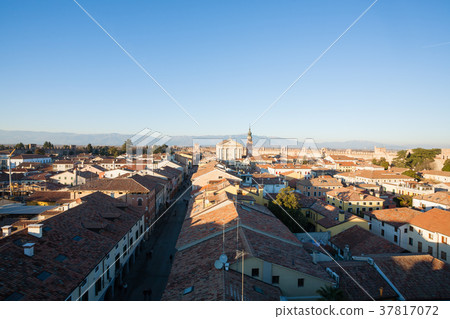 View of Cittadella, walled city in Italy 37817072