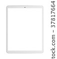 Modern white tablet pc with blank screen. 37817664