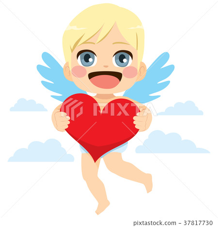 Cupid Holding Heart Cupid Holding Heart 37817730