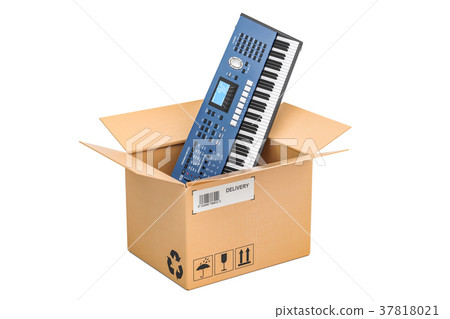 Synthesizer inside parcel, delivery concept 37818021