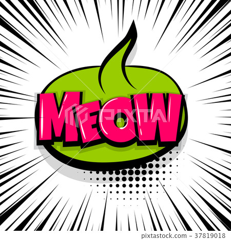 Meaw comic text stripperd backdrop Meaw comic text stripperd backdrop 37819018