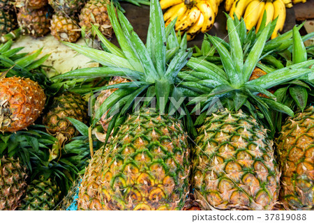 Ripe juicy pineapples 37819088