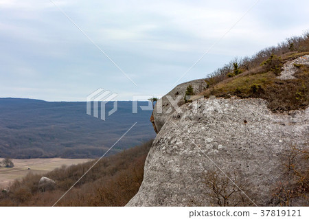 View from Eski-Kermen city in Crimea 37819121