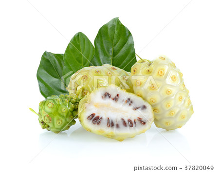 Noni fruit on white background 37820049
