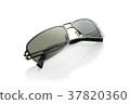 Sunglasses on white background with soft focus 37820360