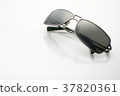 Sunglasses on white background with soft focus 37820361