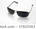 Sunglasses on white background with soft focus 37820363