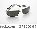 Sunglasses on white background with soft focus 37820365