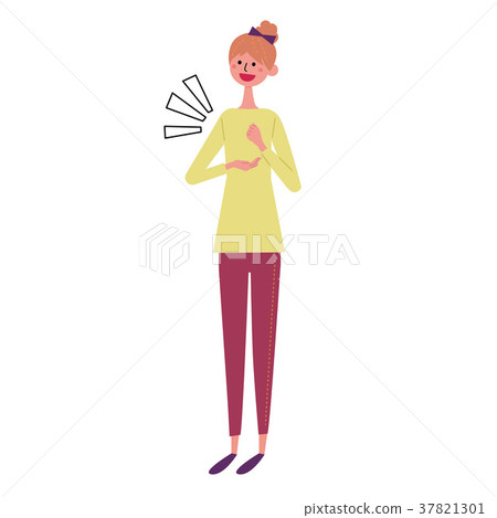 Young woman illustration Young woman illustration 37821301