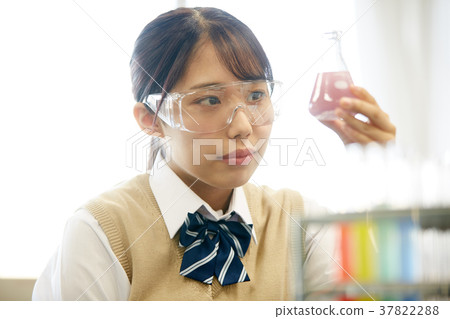Junior high school student experiment chemistry laboratory high school student Junior high school student experiment chemistry laboratory high school student 37822288