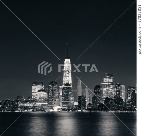 New York City downtown skyline 37822851
