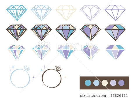 Gem Design parts material (blue) 37826111