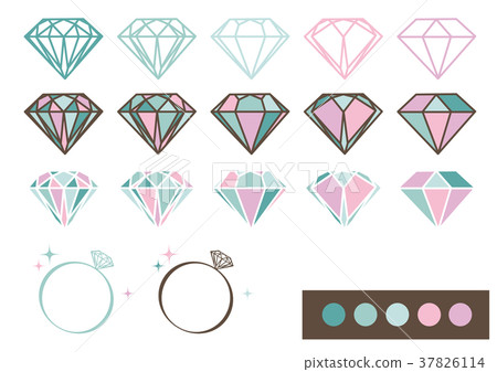 珠寶設計零件材料(薄荷x粉紅色) 珠寶設計零件材料(薄荷x粉紅色) 37826114