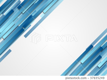 Blue geometric tech diagonal stripes background Blue geometric tech diagonal stripes background 37835249