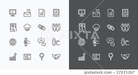 Web Icons Line Set. Vector Design. - Stock Illustration [37835267] - PIXTA