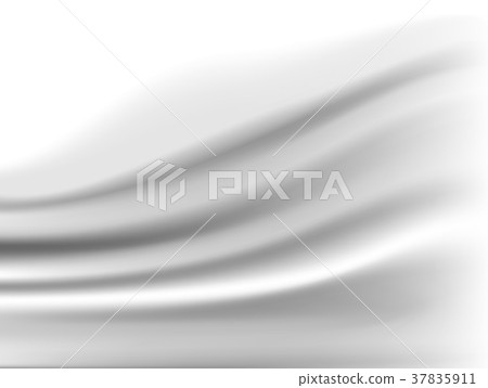 Vector White Satin Silky Cloth Fabric Textile Drap Vector White Satin Silky Cloth Fabric Textile Drap 37835911