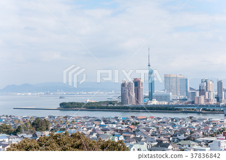 城市景觀福岡市2018年福岡市冬季西區 37836842