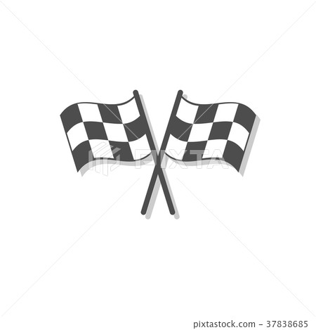 Crossed checkered flags Crossed checkered flags 37838685