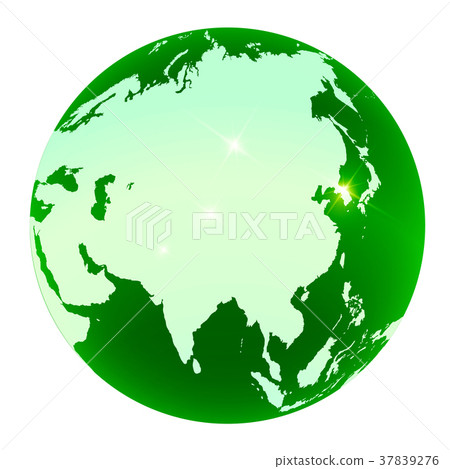 Earth world green icon Earth world green icon 37839276