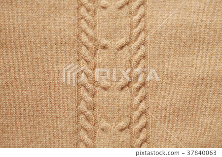 Winter Beige Knit Pattern Knitting 37840063