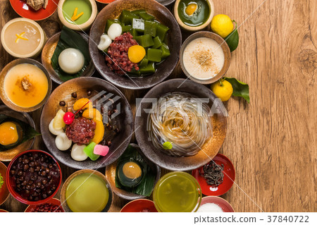 Typical Japanese sweet traditional Japanese Sweet taste desert Typical Japanese sweet traditional Japanese Sweet taste desert 37840722