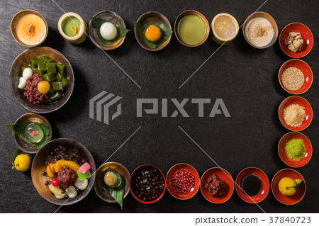 Typical Japanese sweet traditional Japanese Sweet taste desert 37840723