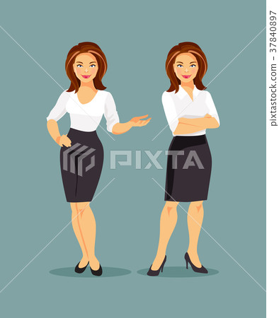 Office woman vector 37840897