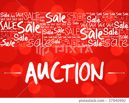 AUCTION words cloud - Stock Illustration [37840992] - PIXTA