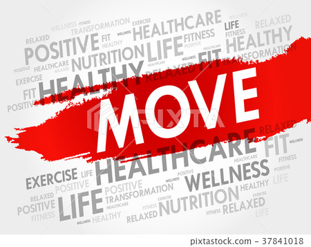 MOVE word cloud, fitness, sport MOVE word cloud, fitness, sport 37841018