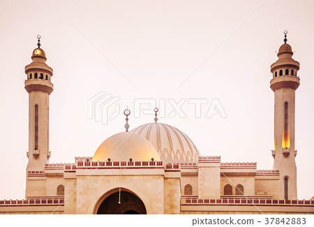 Exterior of Al Fateh grand mosque Manama, Bahrain 37842883