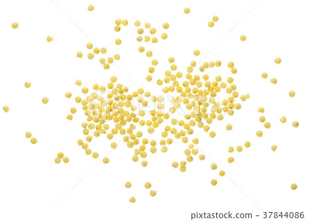 millet isolated on white background. Top view 37844086