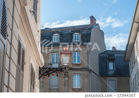 street of Mulhouse with ancient building  37844307