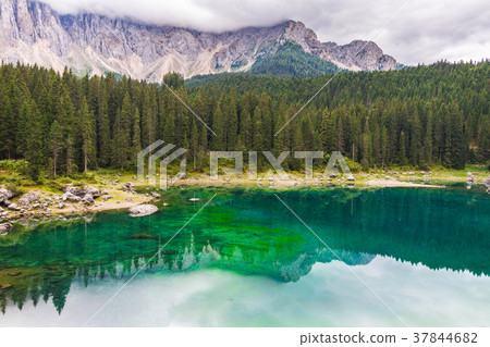 lake Misurina in the Alps lake Misurina in the Alps 37844682