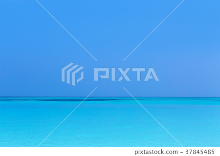 Panorama of beach and sea view 37845485
