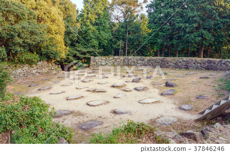 Azuchi Castle Tenmondai ruins Azuchi Castle Tenmondai ruins 37846246