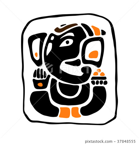 Ganapati Meditation in lotus pose Ganapati Meditation in lotus pose 37848555