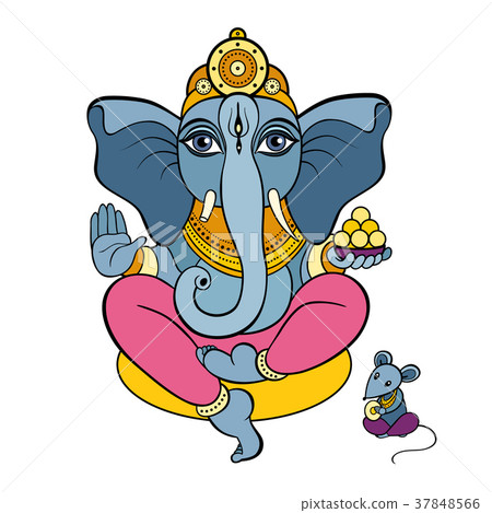 Ganapati Meditation in lotus pose Ganapati Meditation in lotus pose 37848566