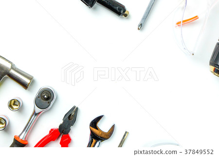 Top view of Working tools,wrench,socket wrench, 37849552